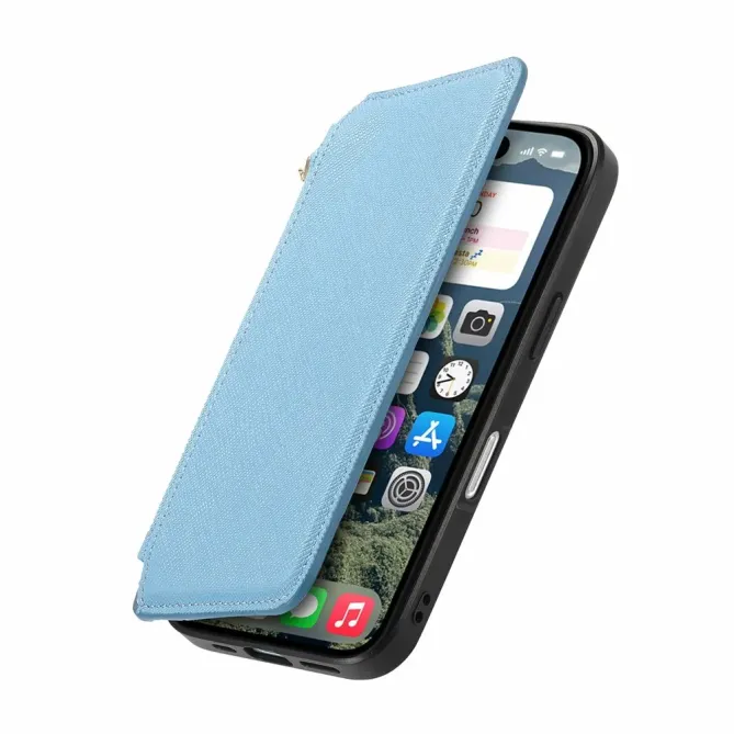 Housse iPhone 17 Portefeuille Zippé Détachable | CASENEO