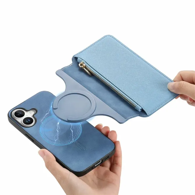 Housse iPhone 17 Portefeuille Zippé Détachable | CASENEO