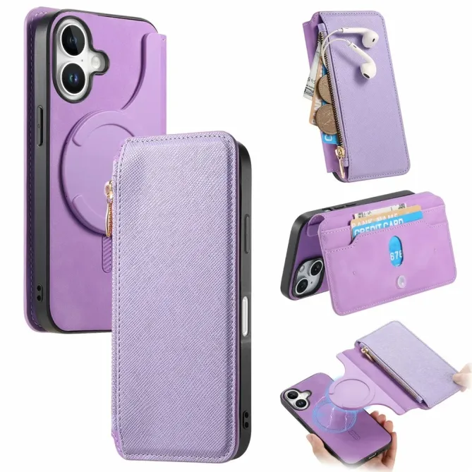 Housse iPhone 17 Portefeuille Zippé Détachable | CASENEO