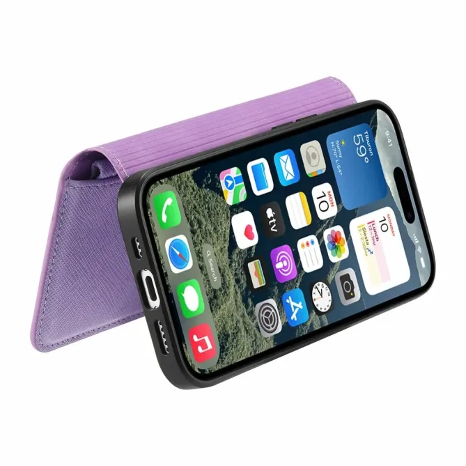 Housse iPhone 17 Portefeuille Zippé Détachable | CASENEO