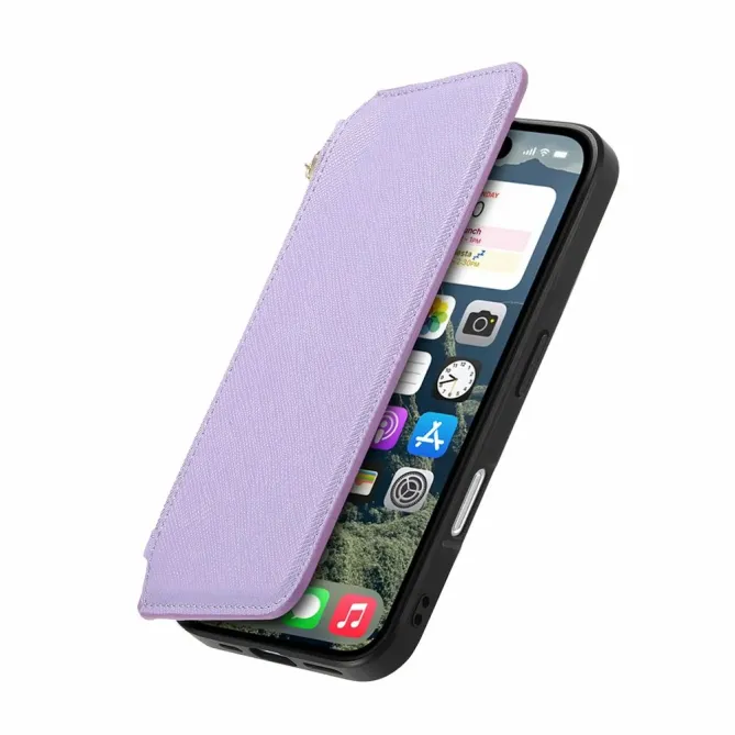 Housse iPhone 17 Portefeuille Zippé Détachable | CASENEO