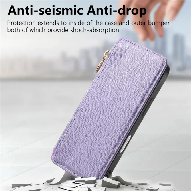 Housse iPhone 17 Portefeuille Zippé Détachable | CASENEO