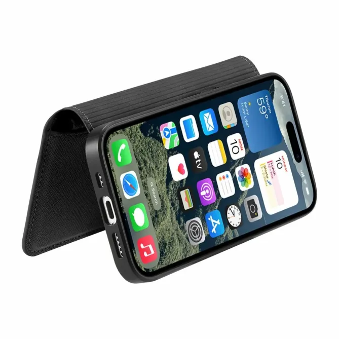 Housse iPhone 17 Portefeuille Zippé Détachable | CASENEO