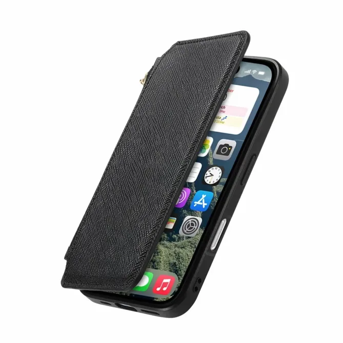 Housse iPhone 17 Portefeuille Zippé Détachable | CASENEO