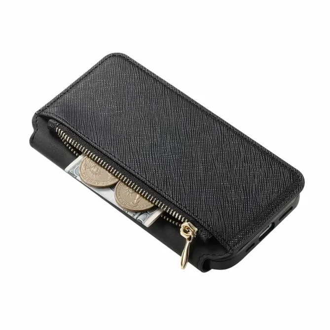 Housse iPhone 17 Portefeuille Zippé Détachable | CASENEO