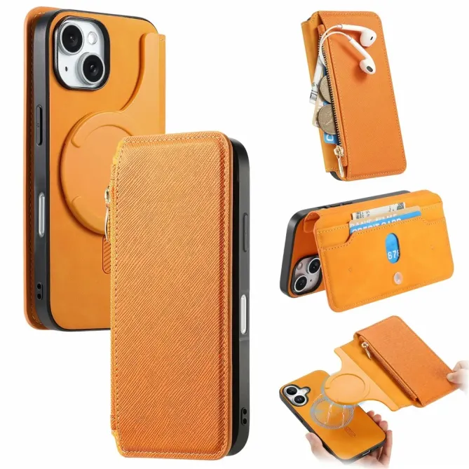 Housse iPhone 17 Portefeuille Zippé Détachable | CASENEO