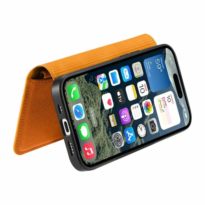 Housse iPhone 17 Portefeuille Zippé Détachable | CASENEO