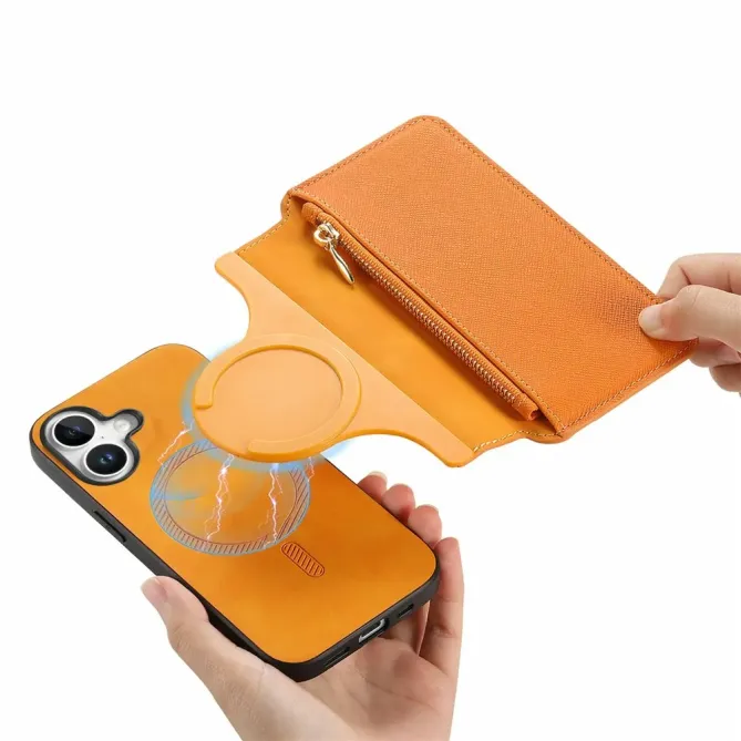 Housse iPhone 17 Portefeuille Zippé Détachable | CASENEO