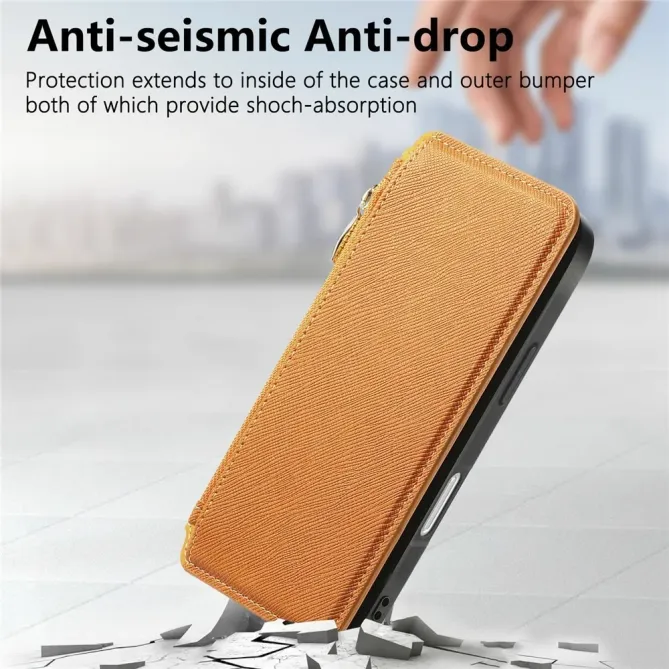 Housse iPhone 17 Portefeuille Zippé Détachable | CASENEO