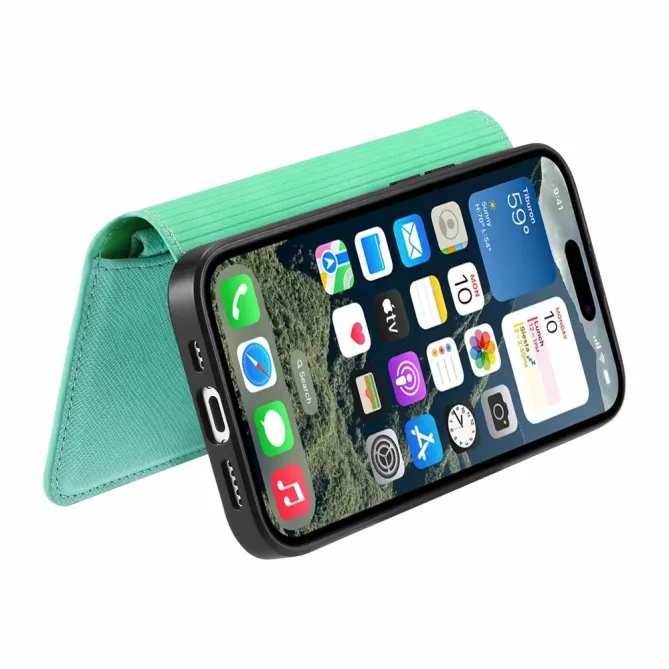 Housse iPhone 17 Portefeuille Zippé Détachable | CASENEO
