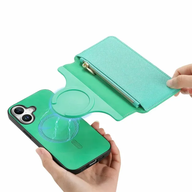 Housse iPhone 17 Portefeuille Zippé Détachable | CASENEO
