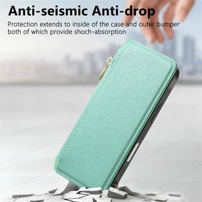 Housse iPhone 17 Portefeuille Zippé Détachable | CASENEO