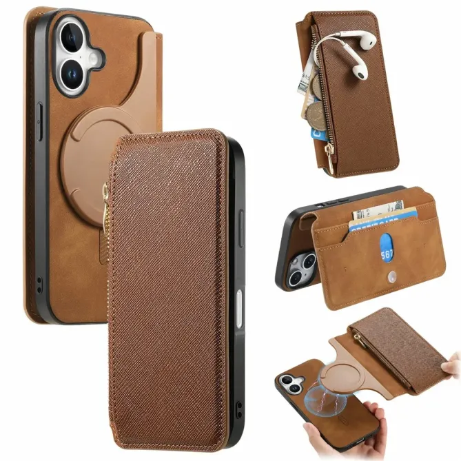 Housse iPhone 17 Portefeuille Zippé Détachable | CASENEO