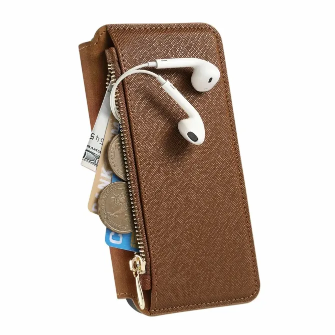 Housse iPhone 17 Portefeuille Zippé Détachable | CASENEO