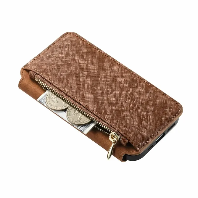 Housse iPhone 17 Portefeuille Zippé Détachable | CASENEO