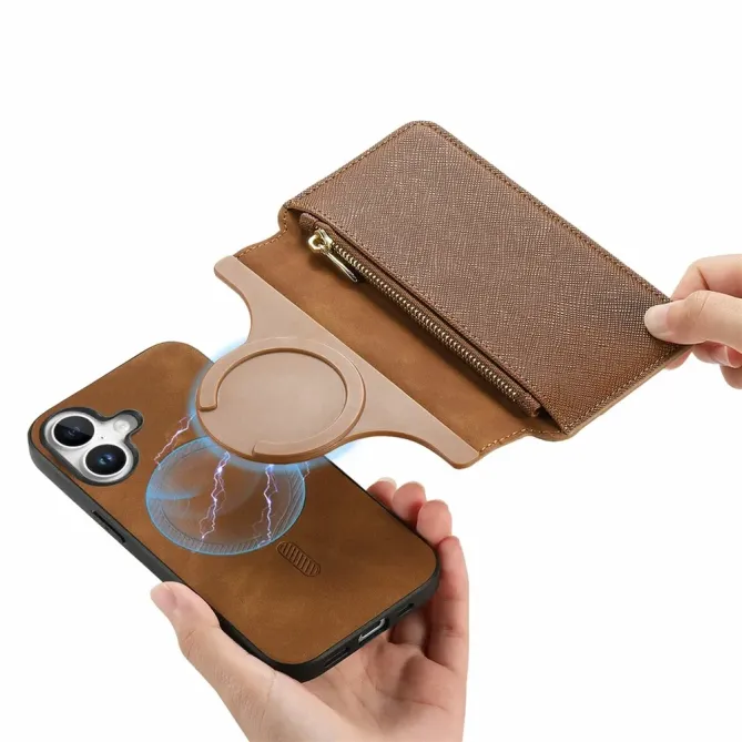 Housse iPhone 17 Portefeuille Zippé Détachable | CASENEO