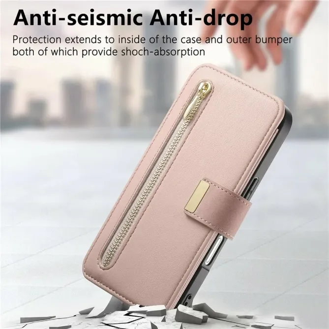 Housse iPhone 17 Portefeuille Zippé Modulable | COMPAGNON