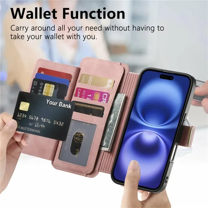 Housse iPhone 17 Portefeuille Zippé Modulable | COMPAGNON