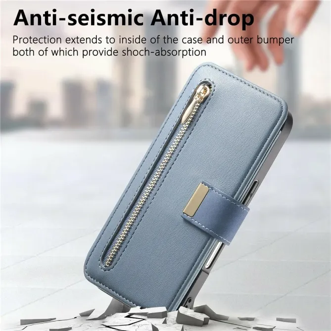 Housse iPhone 17 Portefeuille Zippé Modulable | COMPAGNON