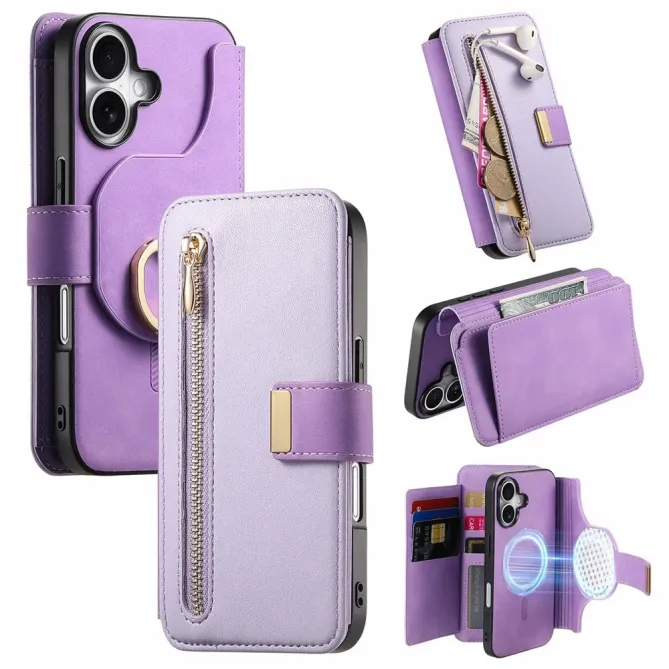 Housse iPhone 17 Portefeuille Zippé Modulable | COMPAGNON