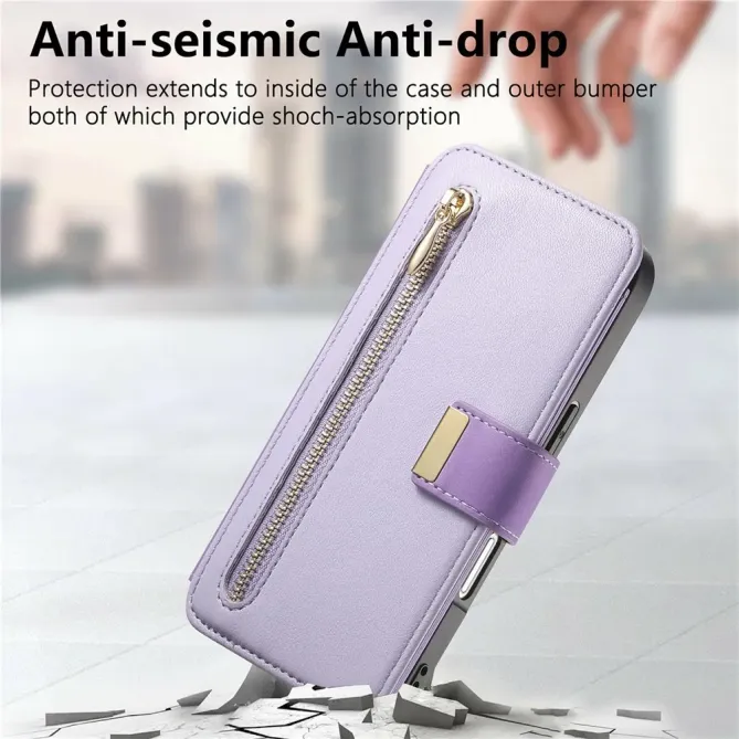 Housse iPhone 17 Portefeuille Zippé Modulable | COMPAGNON