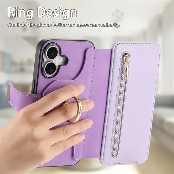 Housse iPhone 17 Portefeuille Zippé Modulable | COMPAGNON