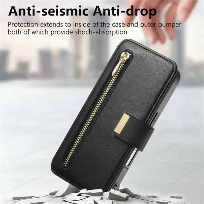 Housse iPhone 17 Portefeuille Zippé Modulable | COMPAGNON