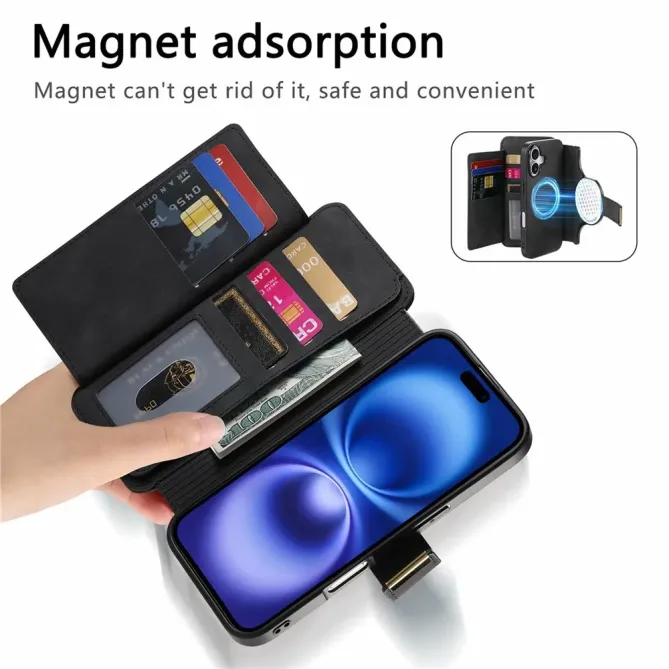 Housse iPhone 17 Portefeuille Zippé Modulable | COMPAGNON