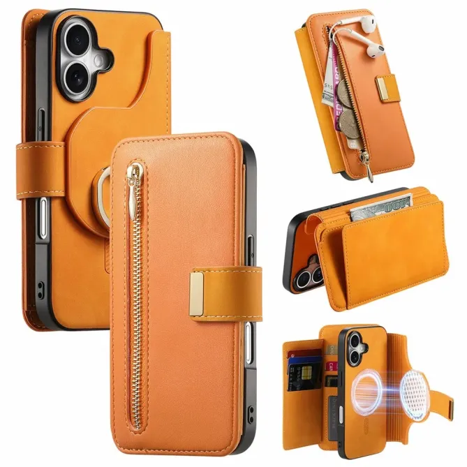 Housse iPhone 17 Portefeuille Zippé Modulable | COMPAGNON