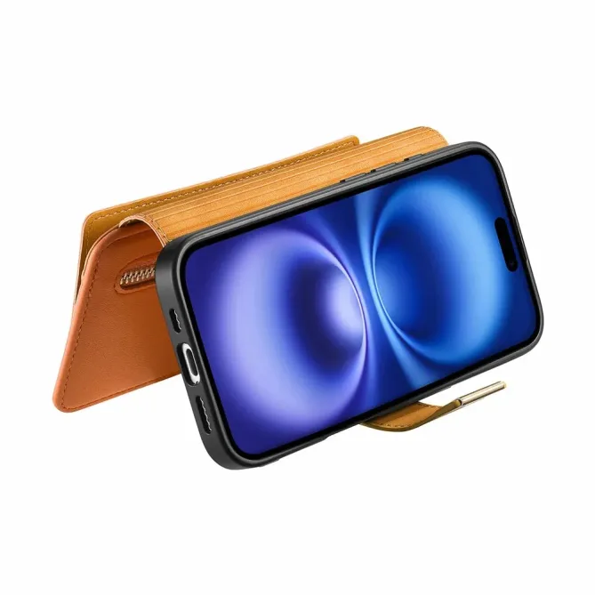 Housse iPhone 17 Portefeuille Zippé Modulable | COMPAGNON