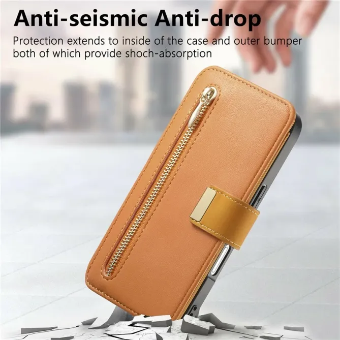 Housse iPhone 17 Portefeuille Zippé Modulable | COMPAGNON