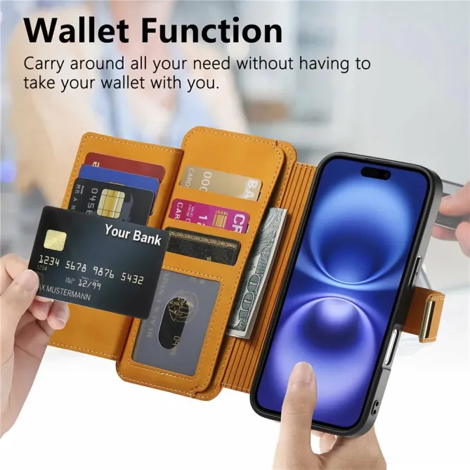 Housse iPhone 17 Portefeuille Zippé Modulable | COMPAGNON