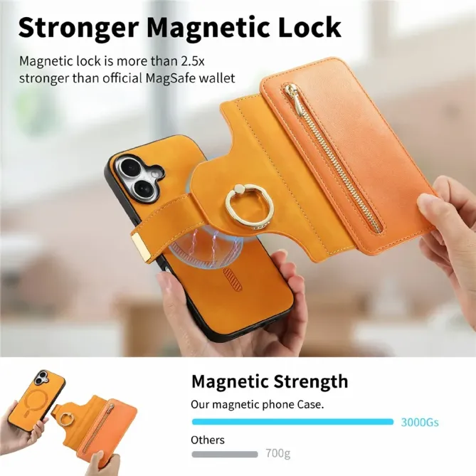 Housse iPhone 17 Portefeuille Zippé Modulable | COMPAGNON