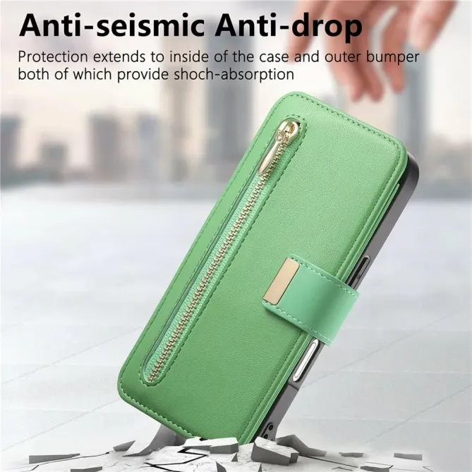 Housse iPhone 17 Portefeuille Zippé Modulable | COMPAGNON