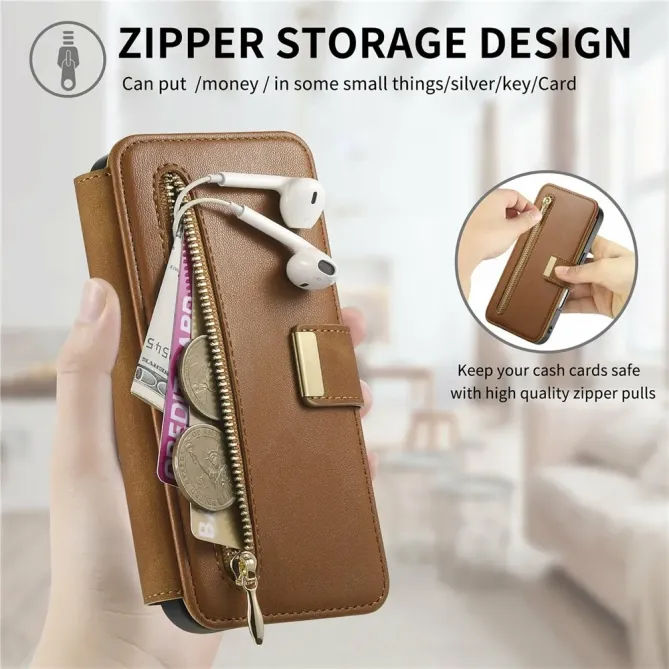 Housse iPhone 17 Portefeuille Zippé Modulable | COMPAGNON