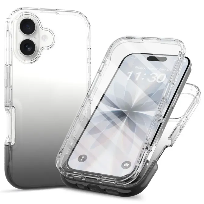 Coque iPhone 17 Intégrale Transparente Dégradée | 360-CLEAR