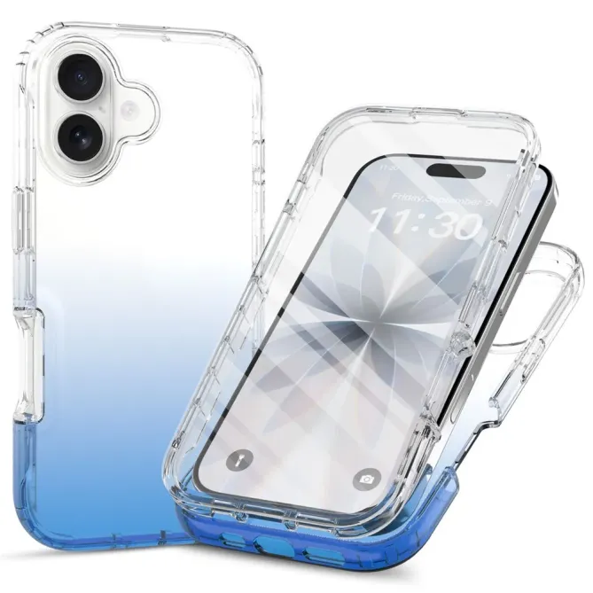 Coque iPhone 17 Intégrale Transparente Dégradée | 360-CLEAR