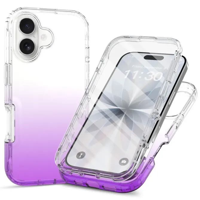 Coque iPhone 17 Intégrale Transparente Dégradée | 360-CLEAR