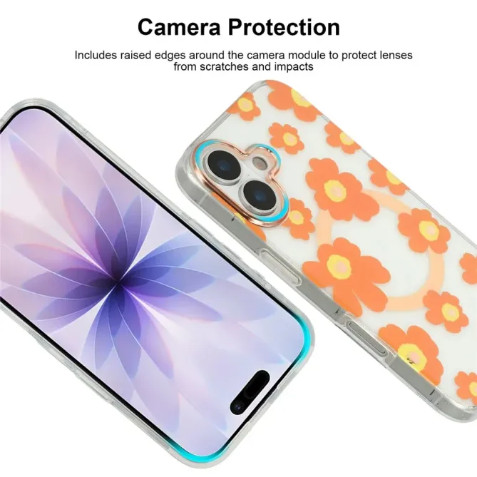 Coque iPhone 17 MagSafe Fleurs Marguerites
