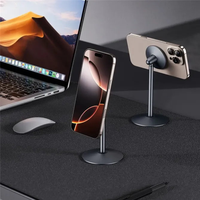 Support Bureau Magnétique Aluminium Épuré | ORBITE