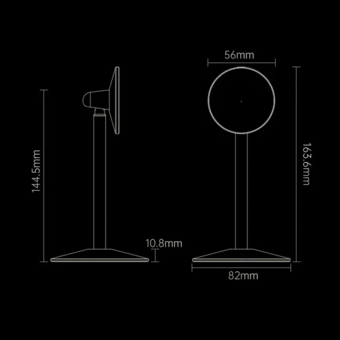 Support Bureau Magnétique Aluminium Épuré | ORBITE
