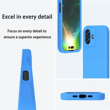 Coque iPhone 17 EVA Antichoc Souple Protection Caméra Renforcée Bleu clair - photo 23