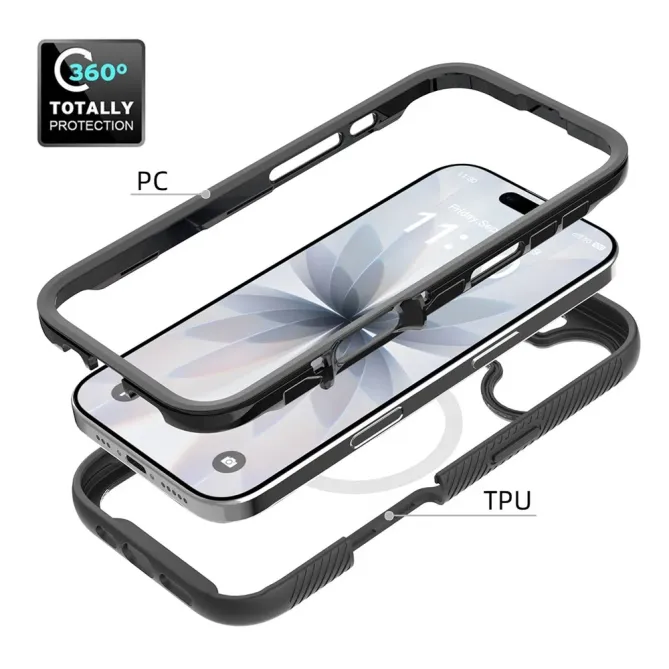 Coque iPhone 17 Intégrale Bumper avec Film Protecteur