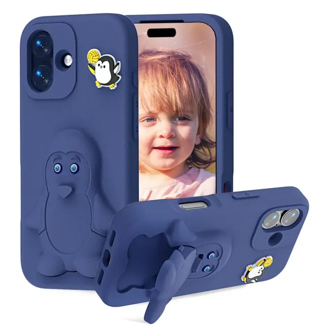 Coque iPhone 17 Pingouin Support Intégré | BANQUISE