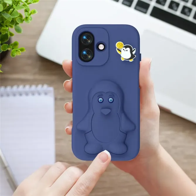 Coque iPhone 17 Pingouin Support Intégré | BANQUISE
