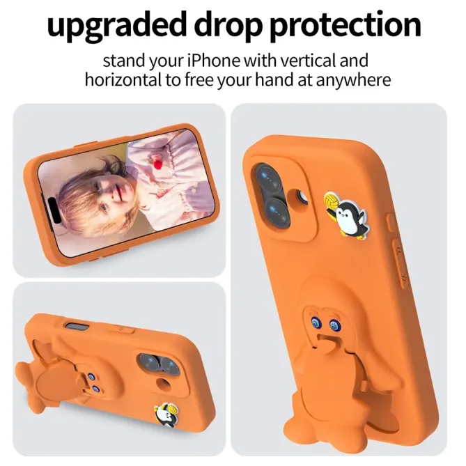Coque iPhone 17 Pingouin Support Intégré | BANQUISE