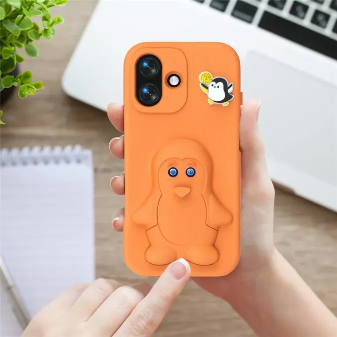 Coque iPhone 17 Pingouin Support Intégré | BANQUISE