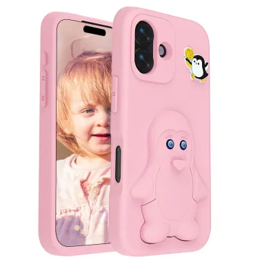 Coque iPhone 17 Pingouin Support Intégré | BANQUISE Rose - photo 16