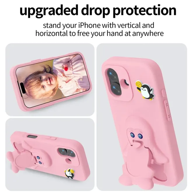 Coque iPhone 17 Pingouin Support Intégré | BANQUISE
