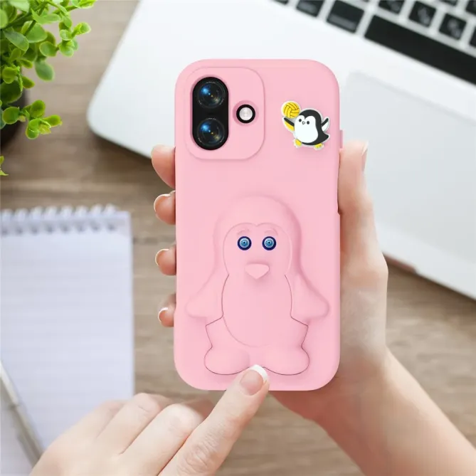 Coque iPhone 17 Pingouin Support Intégré | BANQUISE